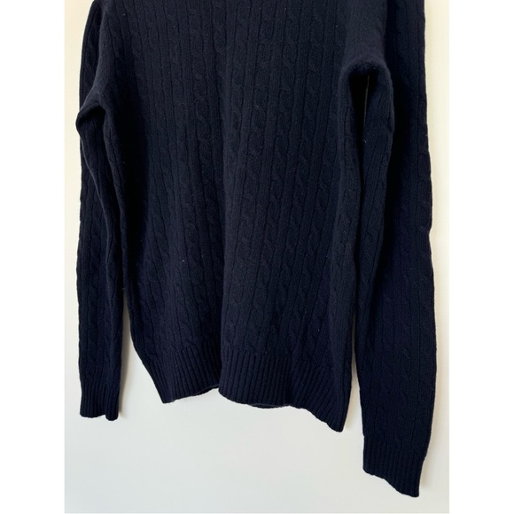 Tiger of Sweden Lauel mens navy wool cable knit jumper pullover - Picture 5 of 9